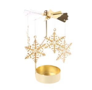 Rotating Snowflake Candle Holder – Add a Touch of Magic to Your Holiday Decor!