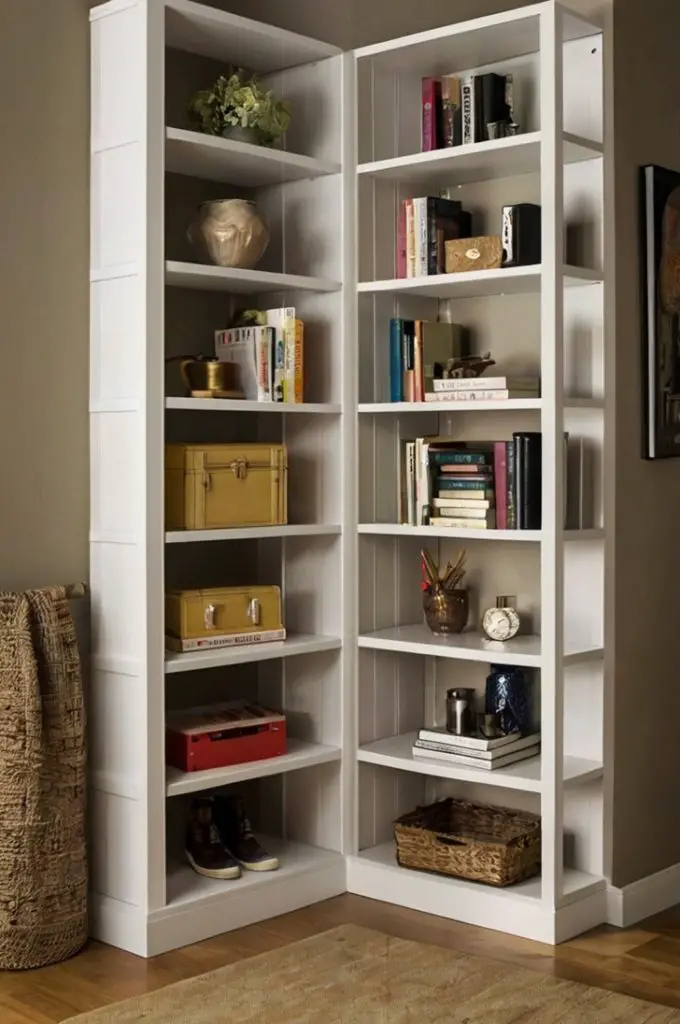 Corner Shelves for Small Bedrooms