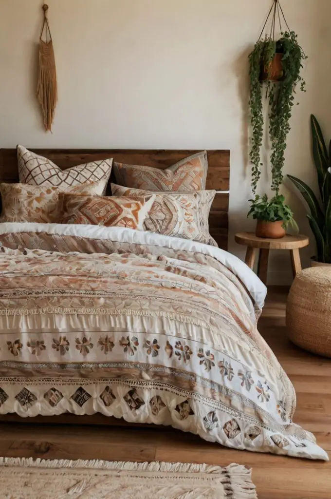 Cozy Boho Bedding