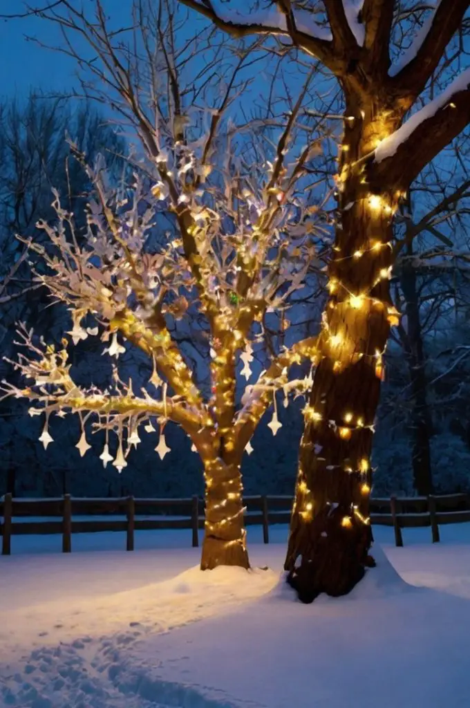 Decorated Outdoor Trees