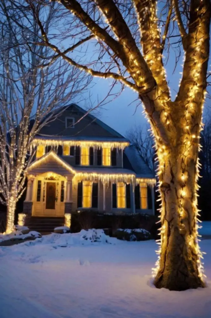 Icicle Lights for a Frosty Effect