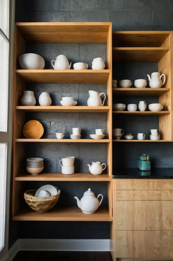 Open and Closed Shelving Combo