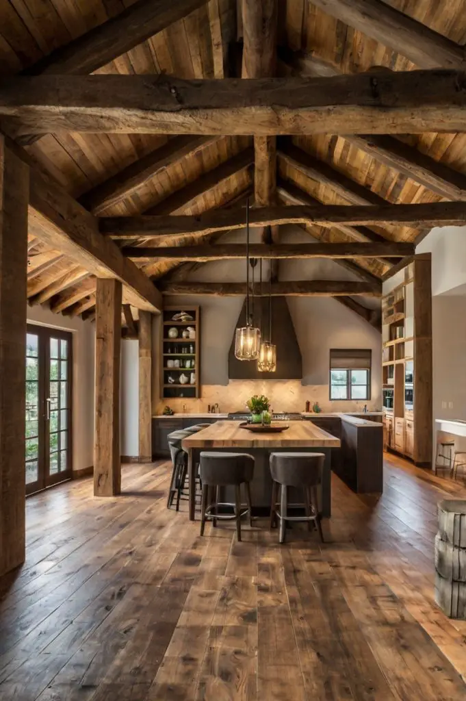 Rustic Wooden Beams and Ceilings