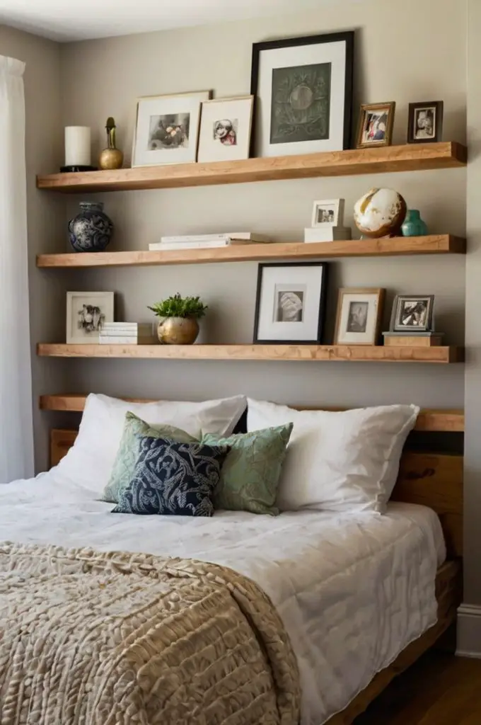 Shelves Around the Bed