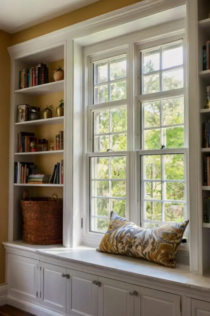 Window Nook Shelves