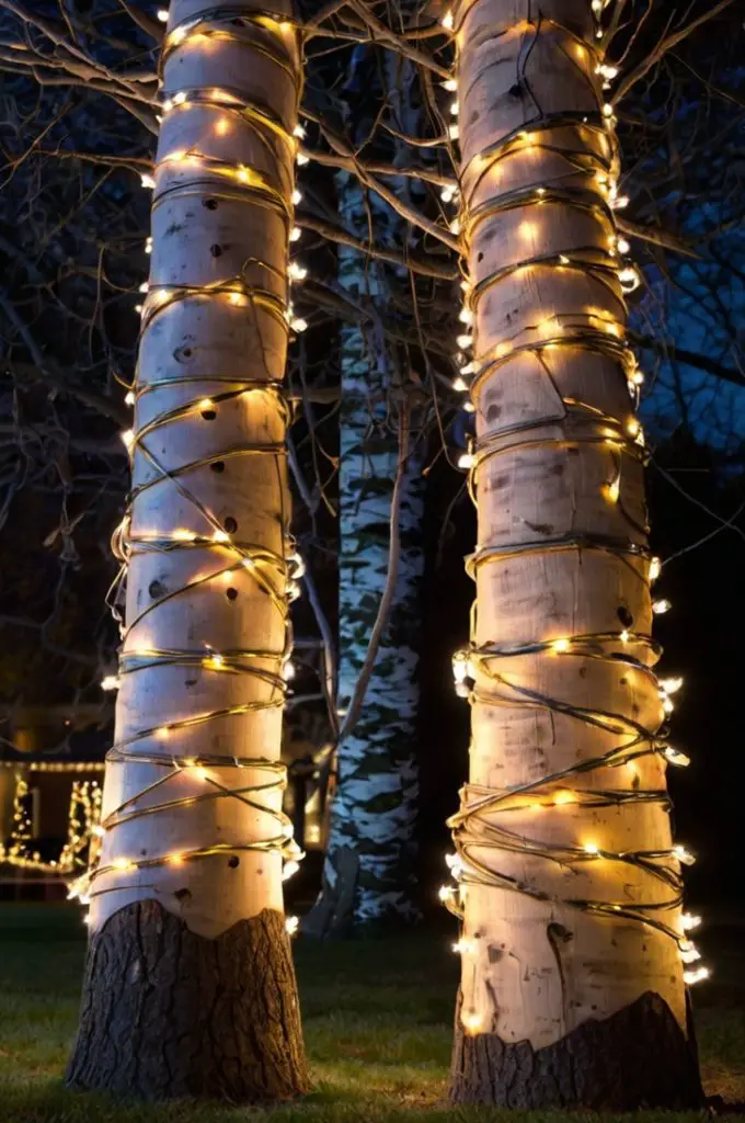 Wrapped Tree Trunks and Branches