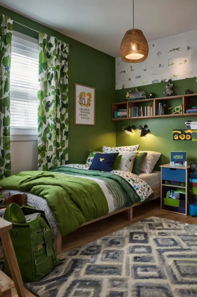 Young Boys Bedroom Ideas Green