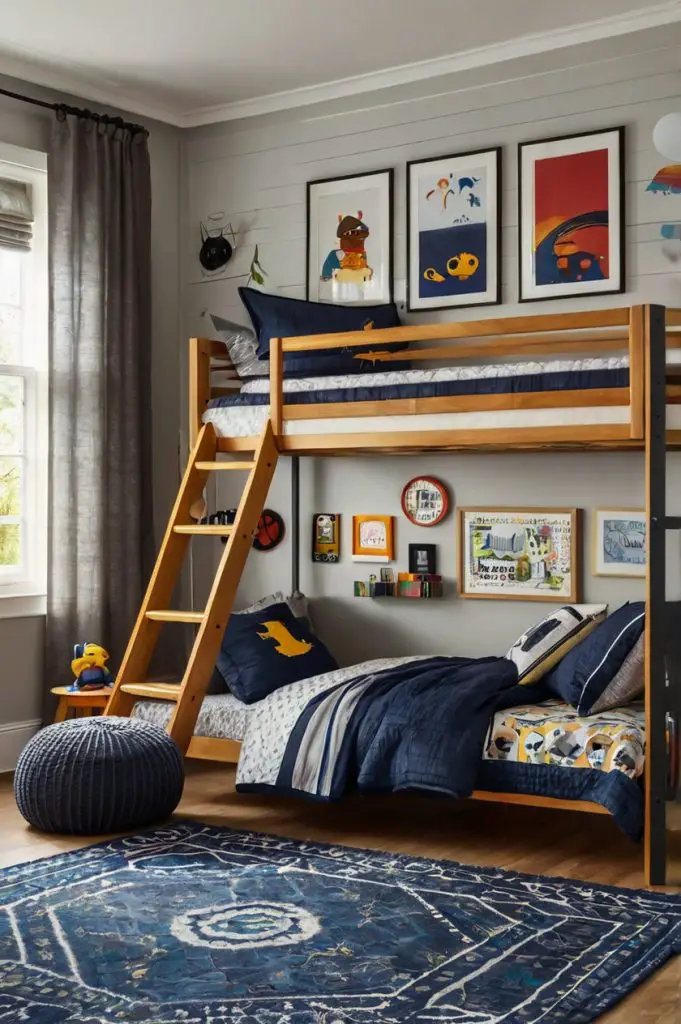 Young Boys Bedroom Ideas with Bunk Beds