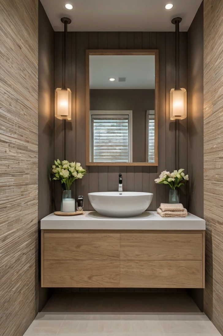 10 Simple and Stylish Ideas for a Small Beige Bathroom - Ideas For A ...