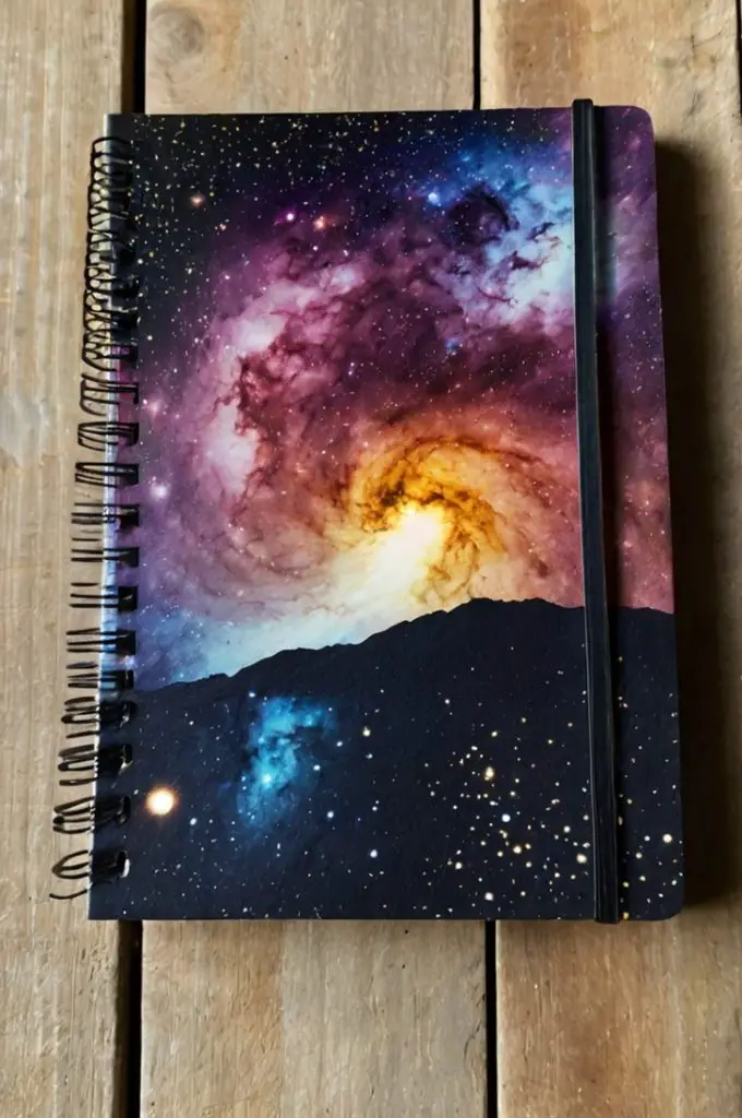 DIY Galaxy Notebook