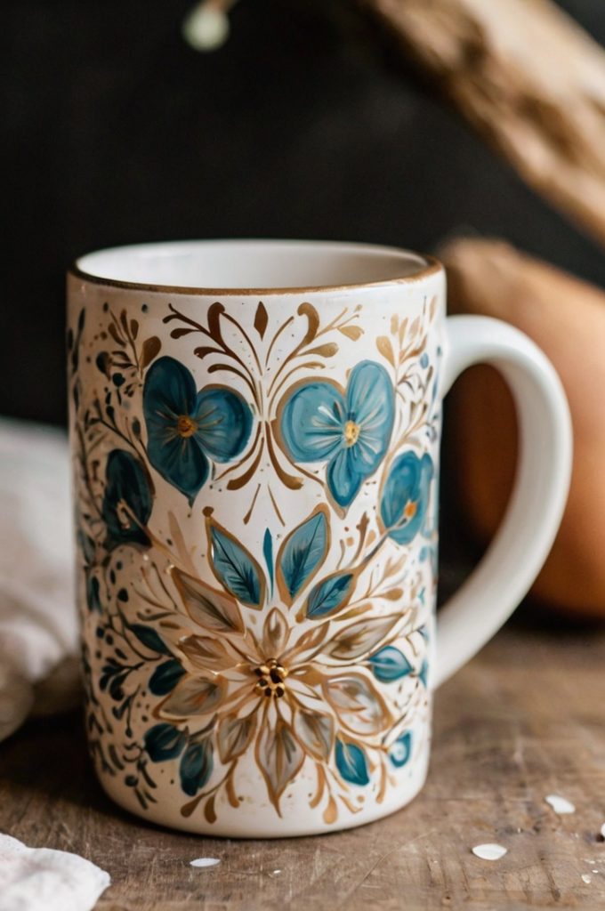 DIY Hand-Painted Mugs