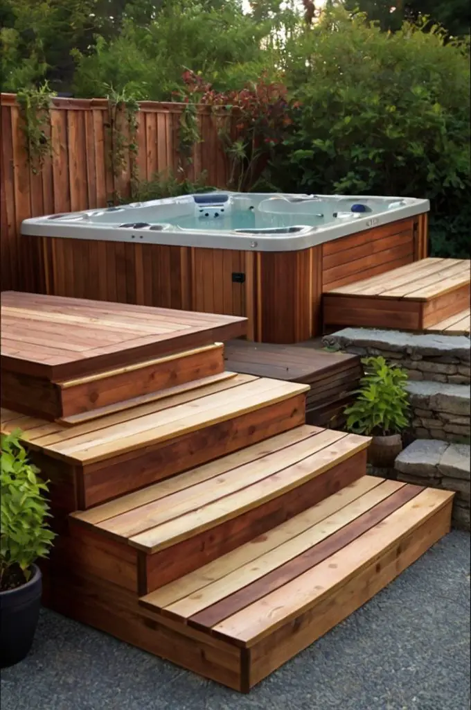 Elevated Hot Tub Platform