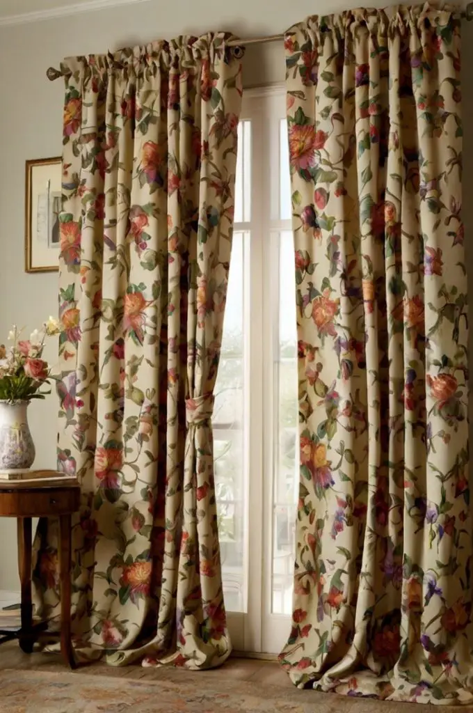 Floral Curtains and Drapes