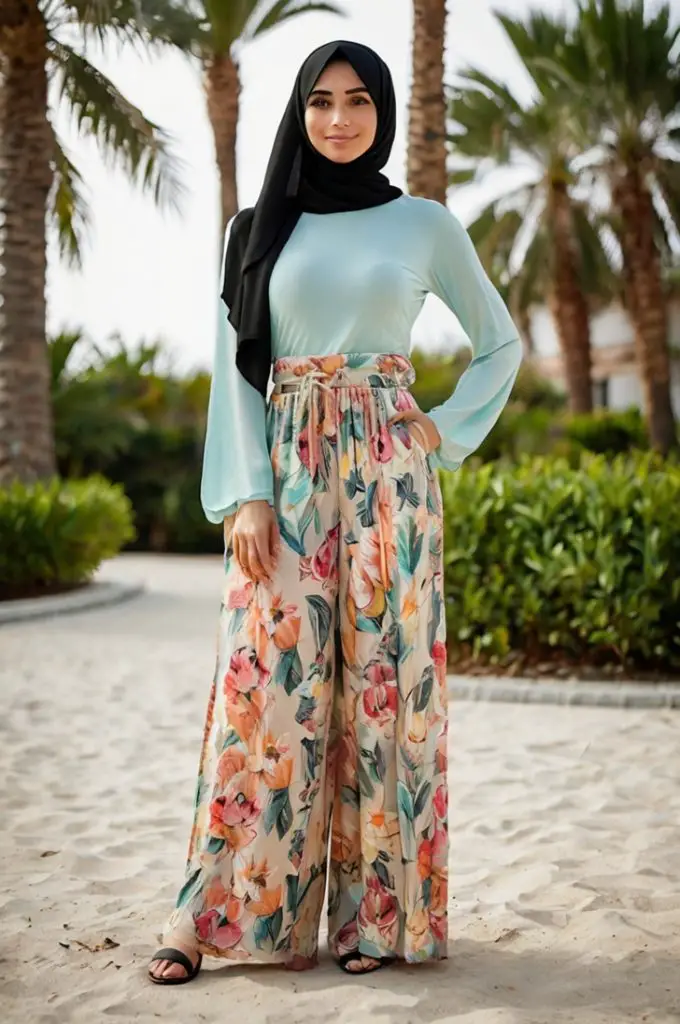 Flowy Palazzo Pants and Tunic Tops