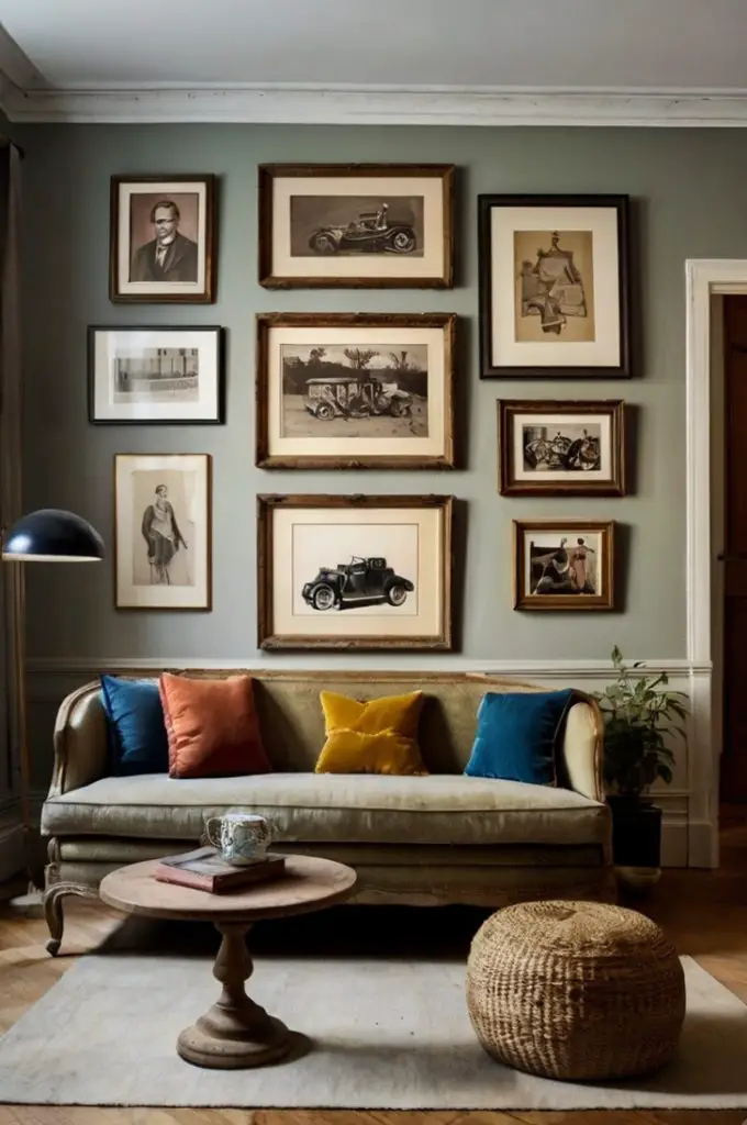 Gallery Walls with Vintage Art