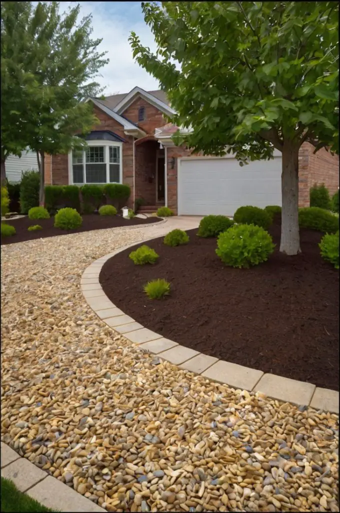 Gravel Mulch Around Trees