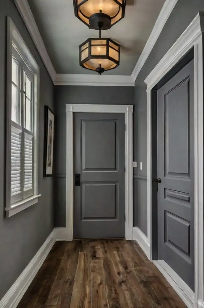 Gray Doors and Trim