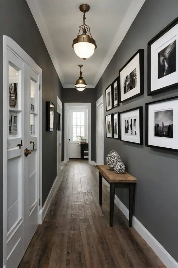 Gray and White Gallery Walls