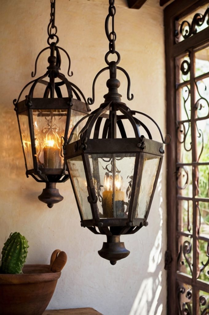 Hang Wrought Iron Fixtures