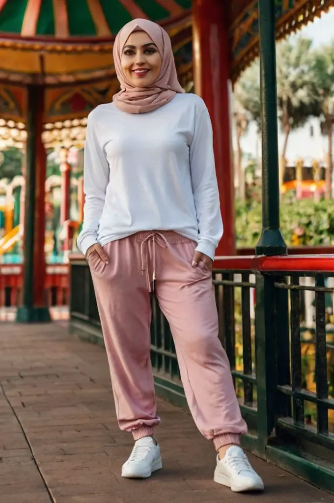 Jogger Pants with a Long-Sleeve Tee