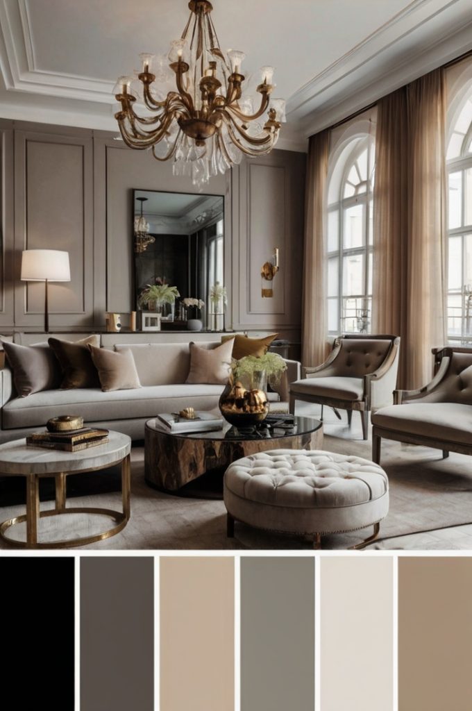 Neutral Color Palette with Accent Hues