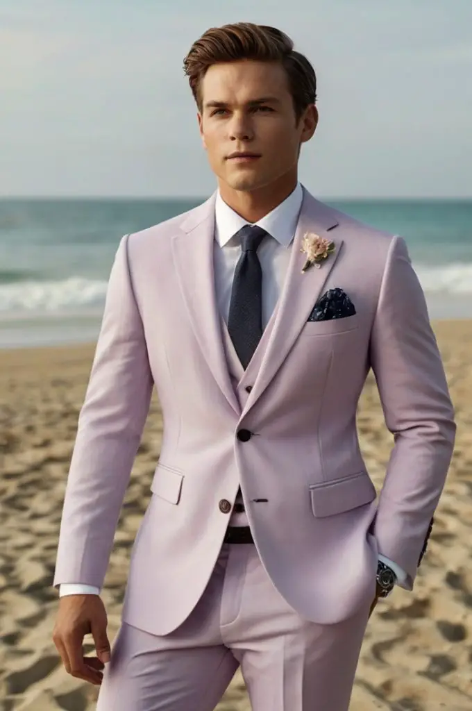 Pastel-Colored Suit