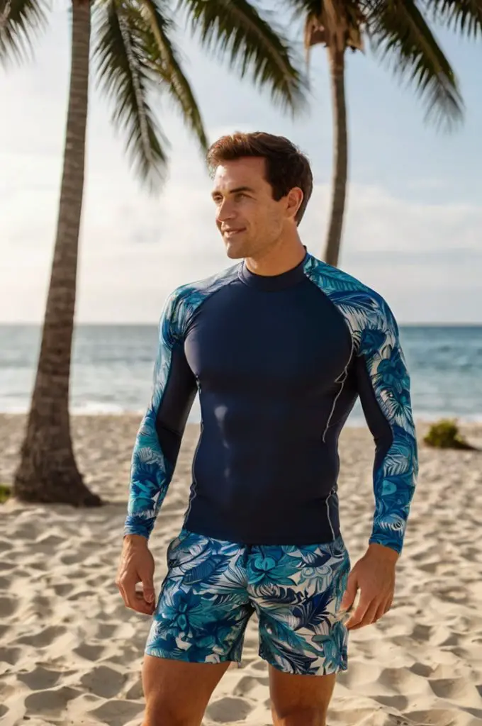 Rash Guard and Swim Shorts