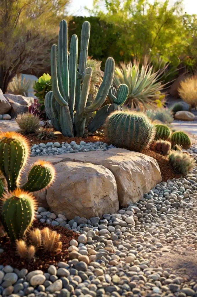 Rock and Cactus Combination