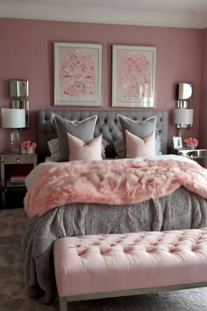 Romantic Shades of Pink and Gray