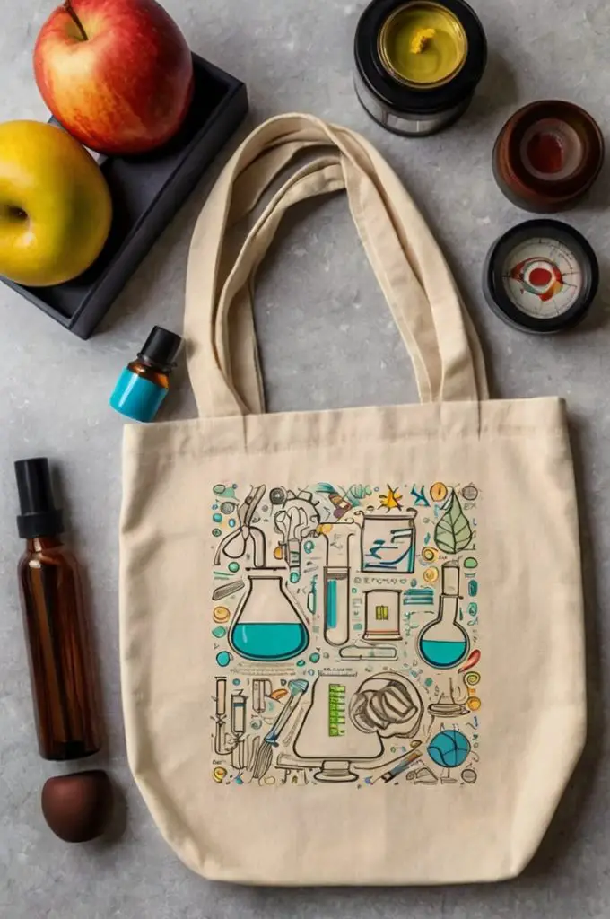 Science-Themed Tote Bag