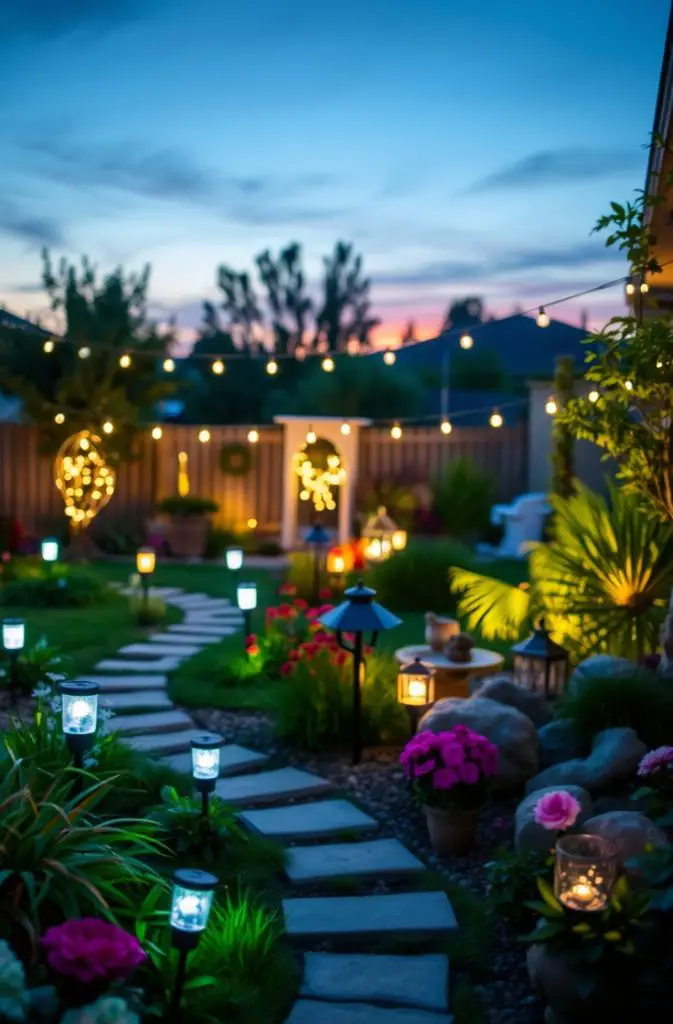 Solar-Powered Garden Lights