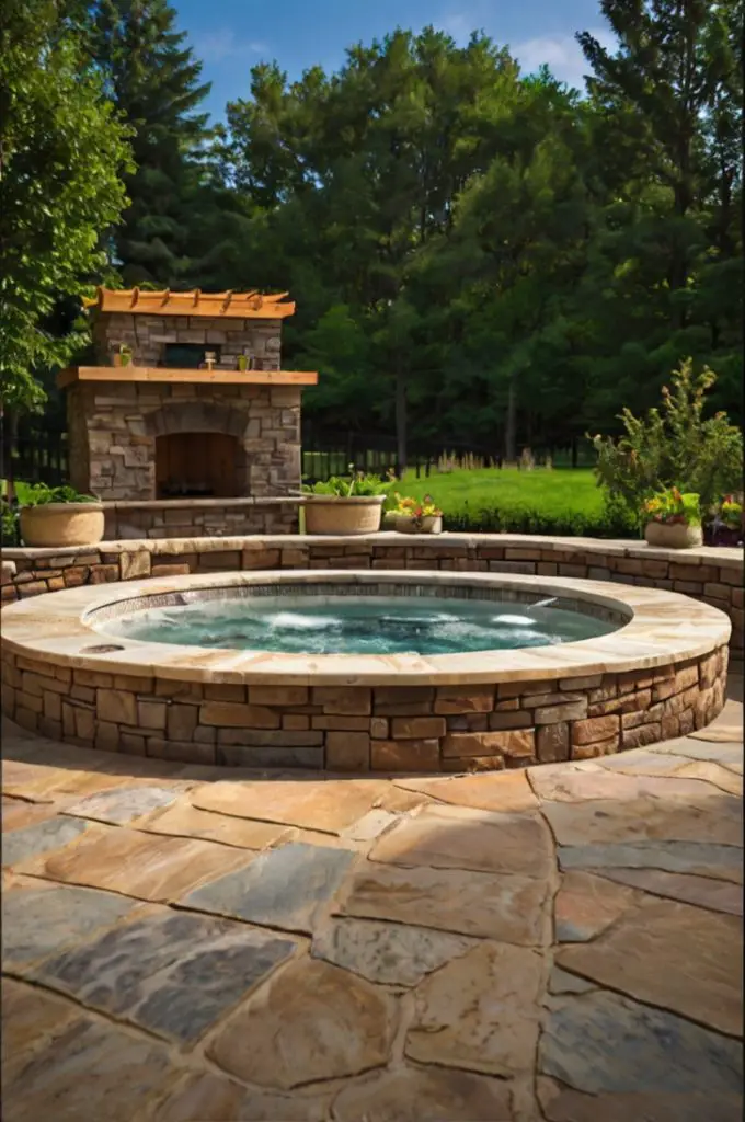 Stone Patio Surround