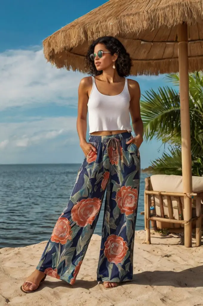 Tank Top with Wide-Leg Pants