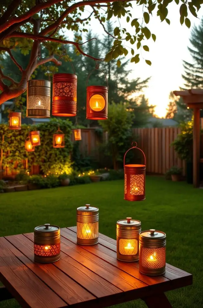 Tin Can Lanterns