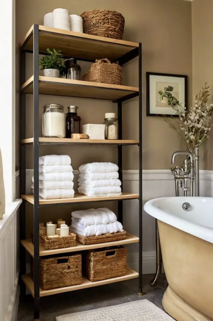 Use Open Shelving for Storage