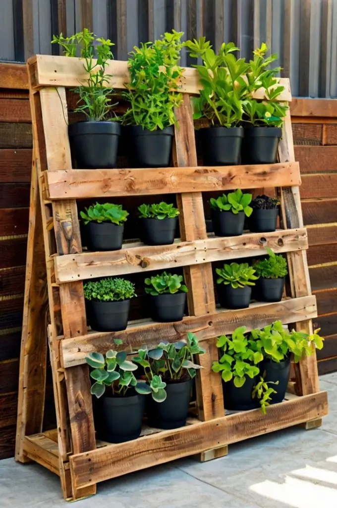 Vertical Pallet Garden