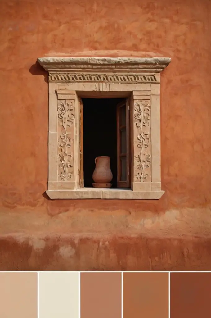 Warm Terracotta and Cream