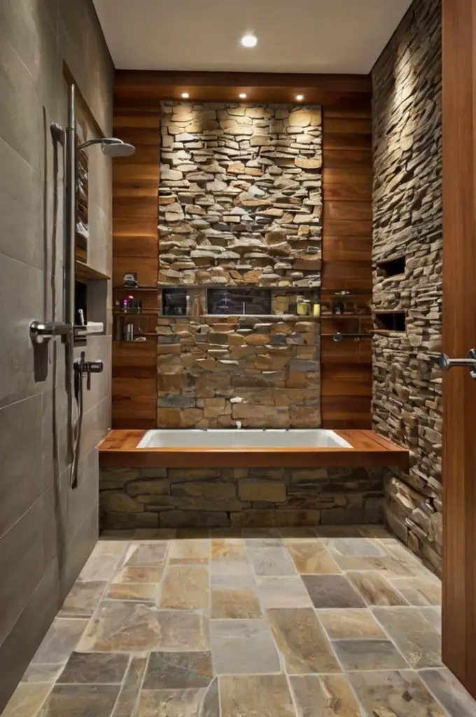 Wood and Stone Combination