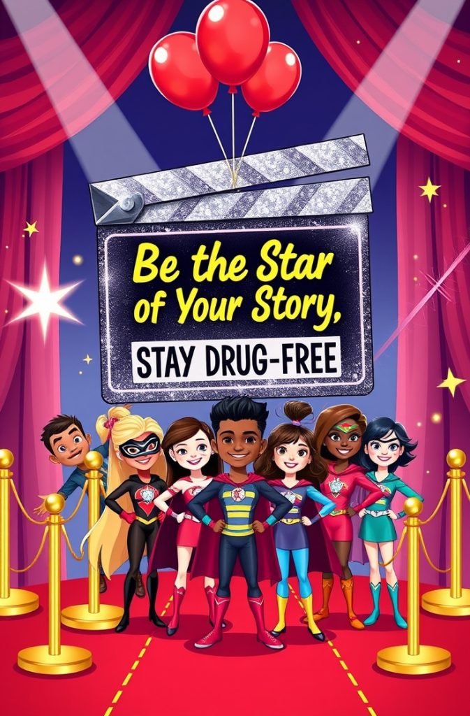 Animated Superstars: "Be the Star of Your Story, Stay Drug-Free"