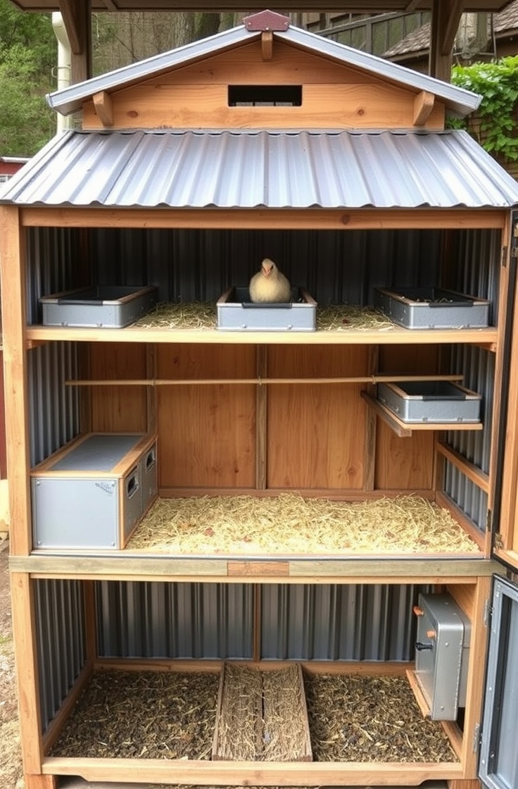 Bucket Nesting Box Coop