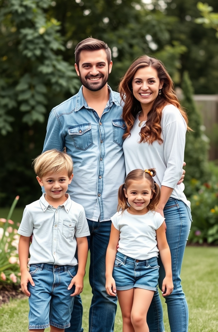 Denim and White for a Casual Look