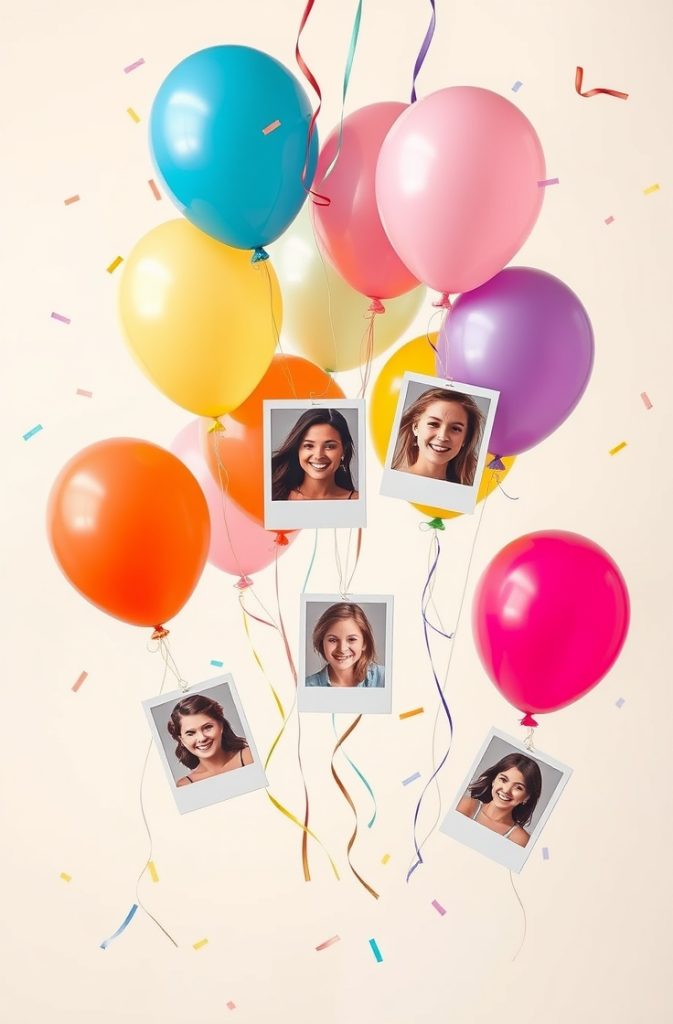 Floating Balloons with Photos