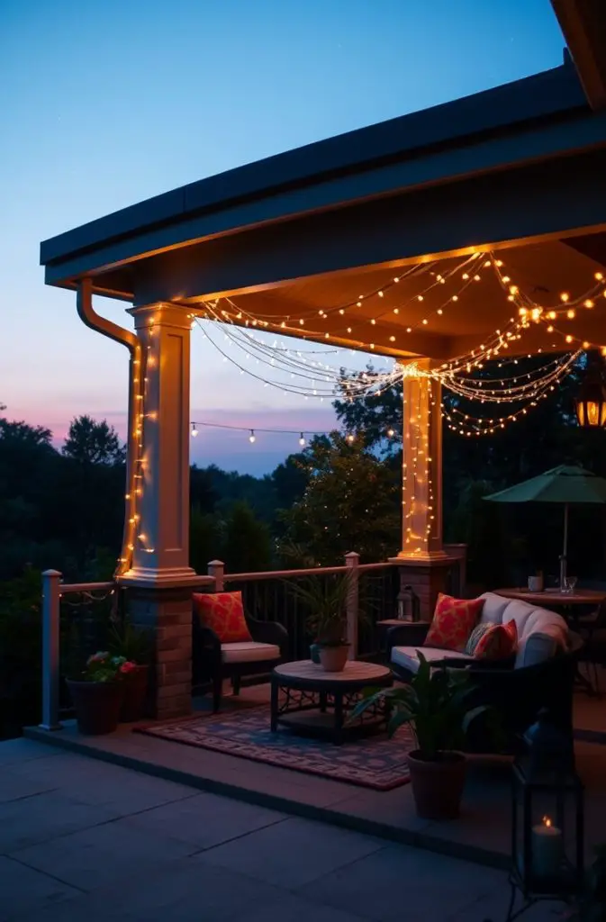 Outline the Patio with Lights