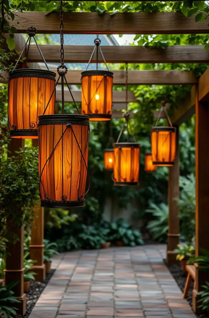 Rustic Wooden Lanterns