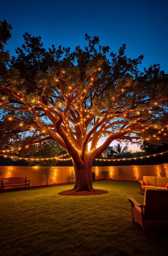 String Lights for a Classic Look
