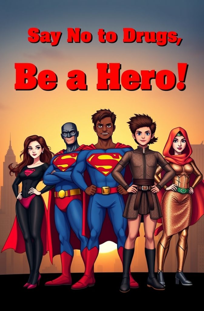 Superhero Movies: “Say No to Drugs, Be a Hero!”