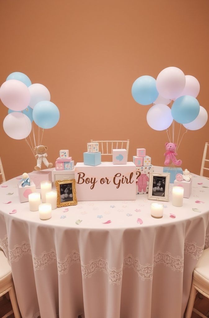 Baby-Themed Table Centerpieces