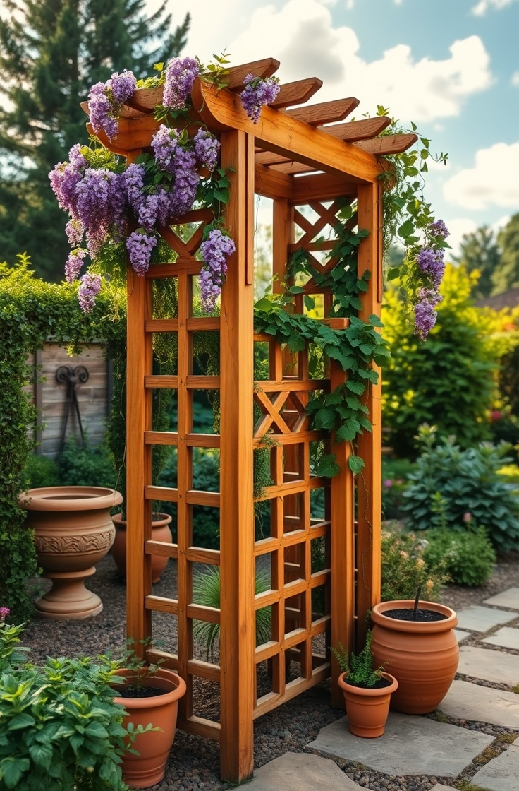 Build a Trellis for Climbing Plants