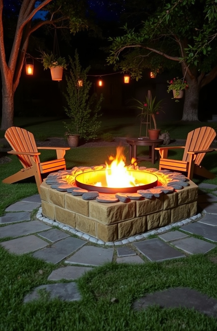 Cinder Block Fire Pit