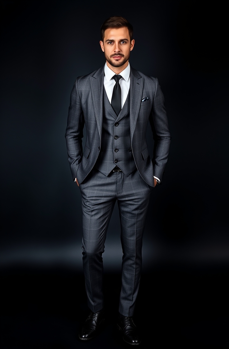 Classic Suit for Formal Events